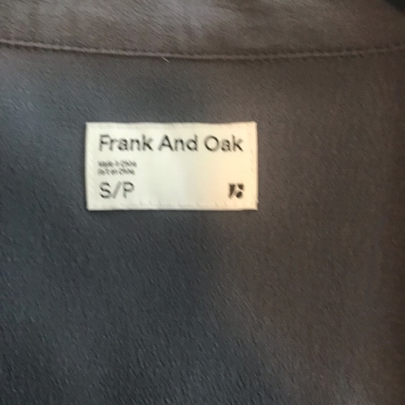 Frank and Oak Blazer Wrap Blouse in Slate Blue - Picture 7 of 8